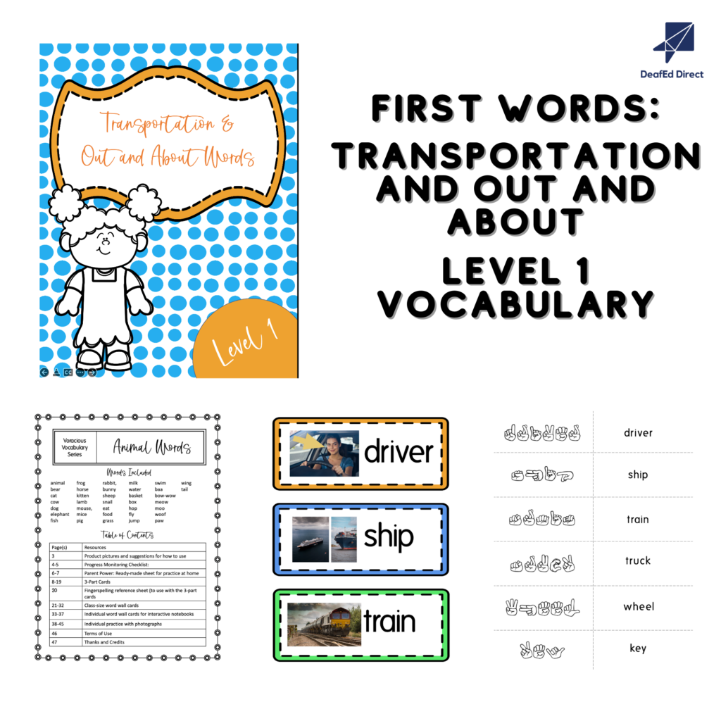 Thumbnail pics of Level 1: transportation words product