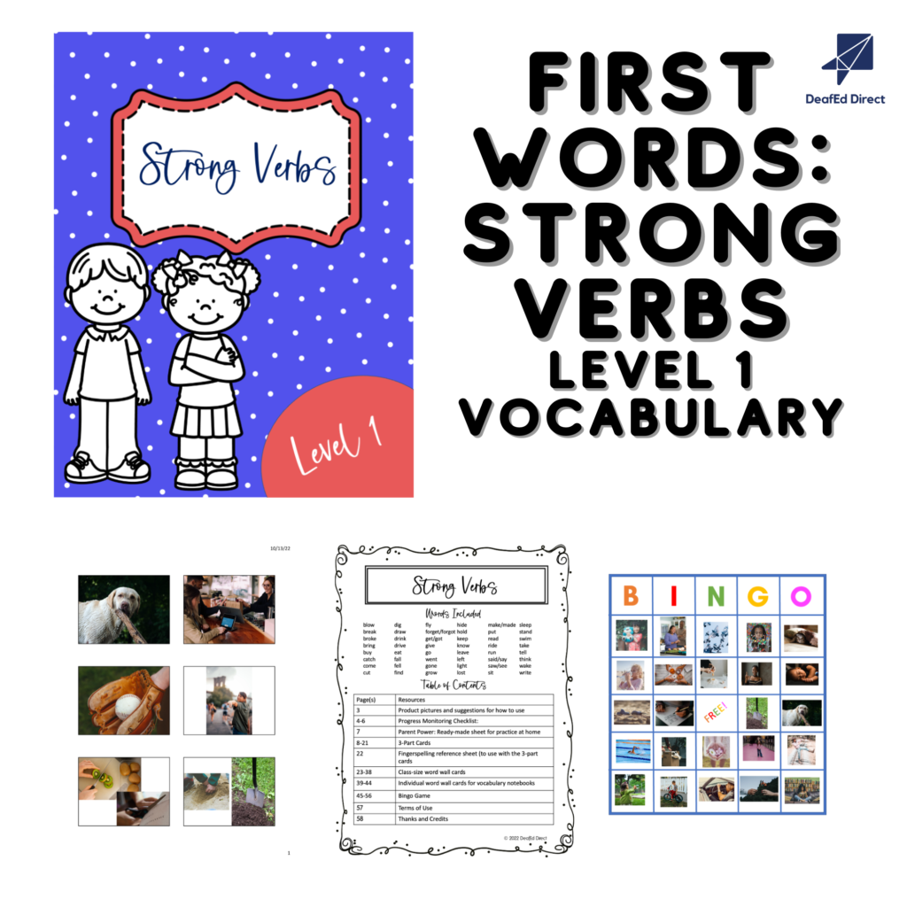 Thumbnail pics of Level 1: Strong verbs product